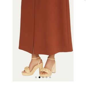 Loeffler Randall Fae Braided Raffia Ankle Strap Sandals